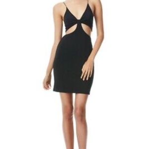 Alice and Olivia HAVANA MINI CUT OUT DRESS Size 0